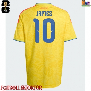 Colombia James Rodriguez #10 Hemmatröja VM 2026 Kortärmad